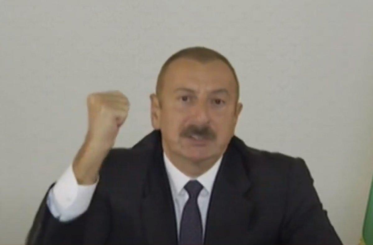 İlham Aliyev: Şehitlerimizin kanı yerde kalmayacak