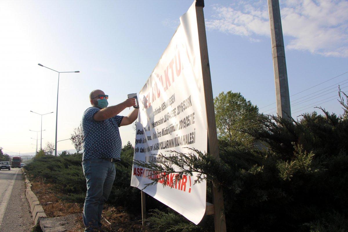 D-100 karayolu Ankara yönü kapanmakla karşı karşıya