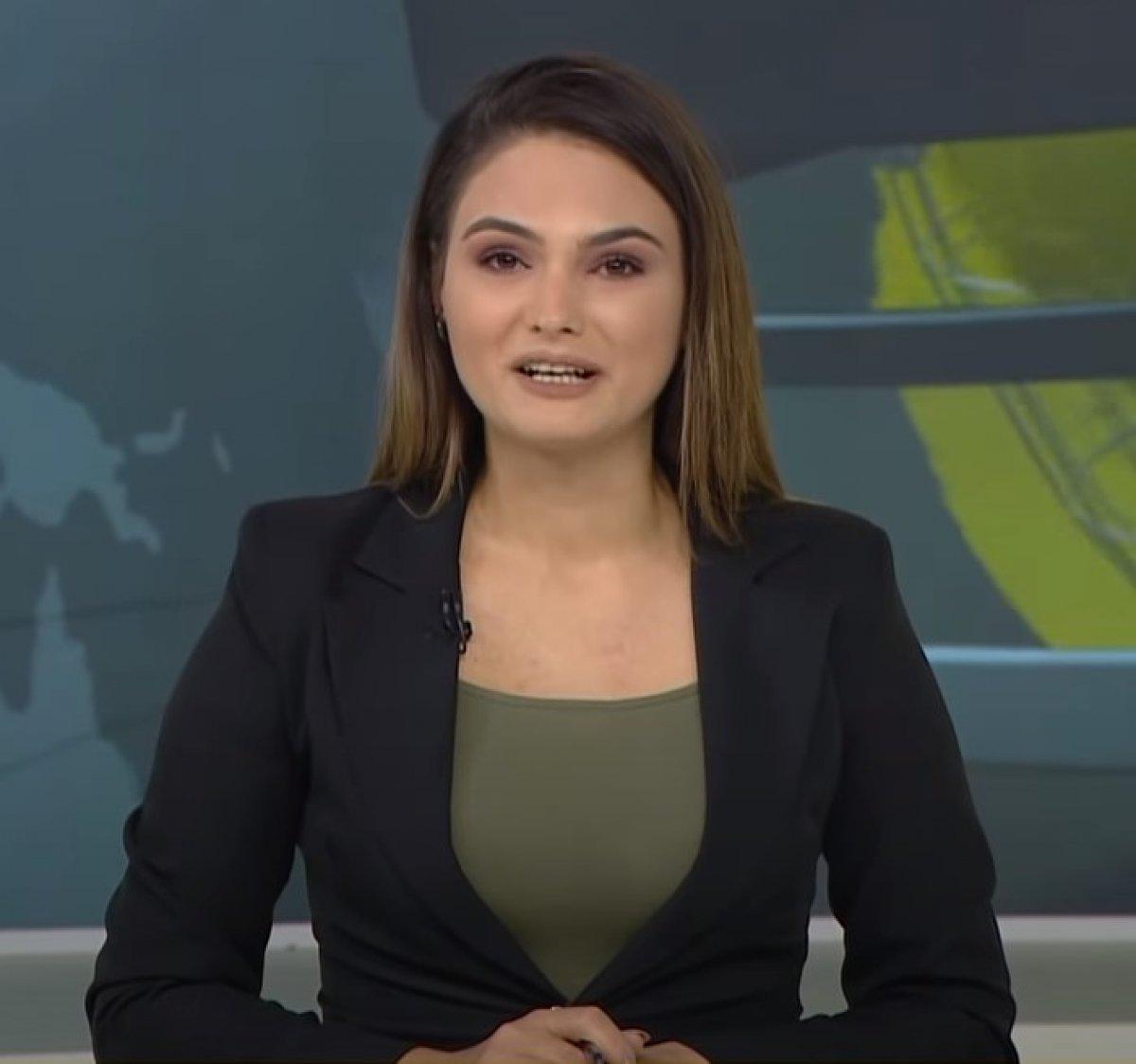 Azerbaycanlı spiker kurtarılan köylerin haberini verirken duygulandı