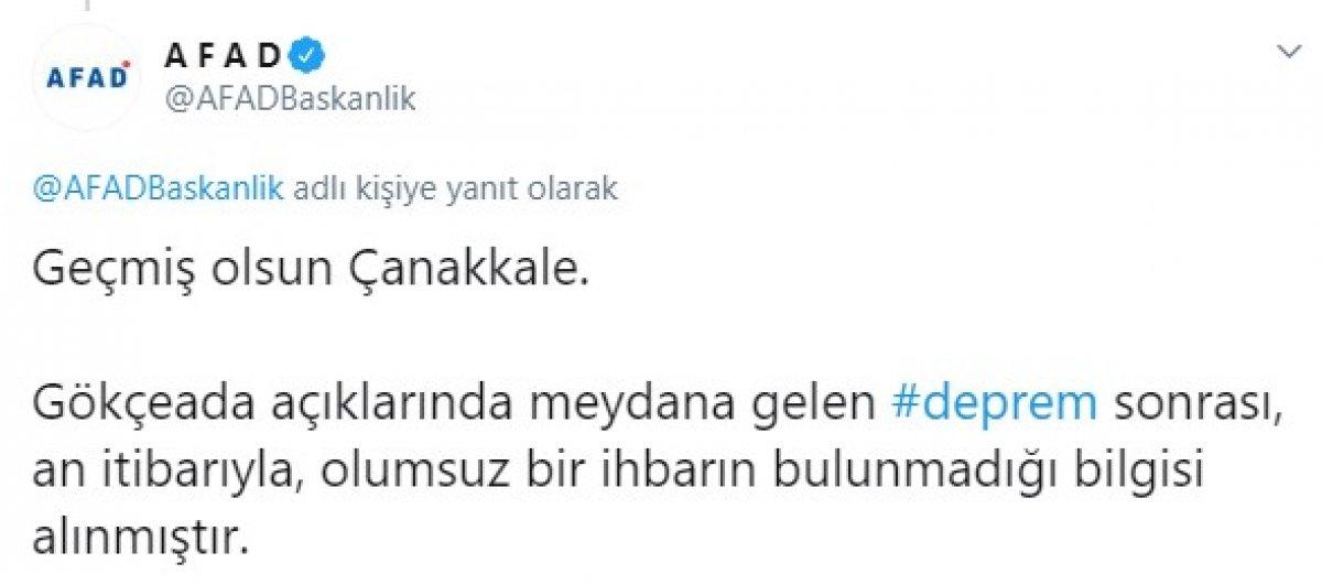 Ege Denizi'nde 5,3 büyüklüğünde deprem meydana geldi