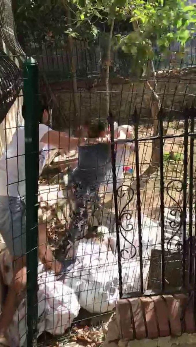 Beykoz'da komşularına sopayla saldıran yaşlı adam