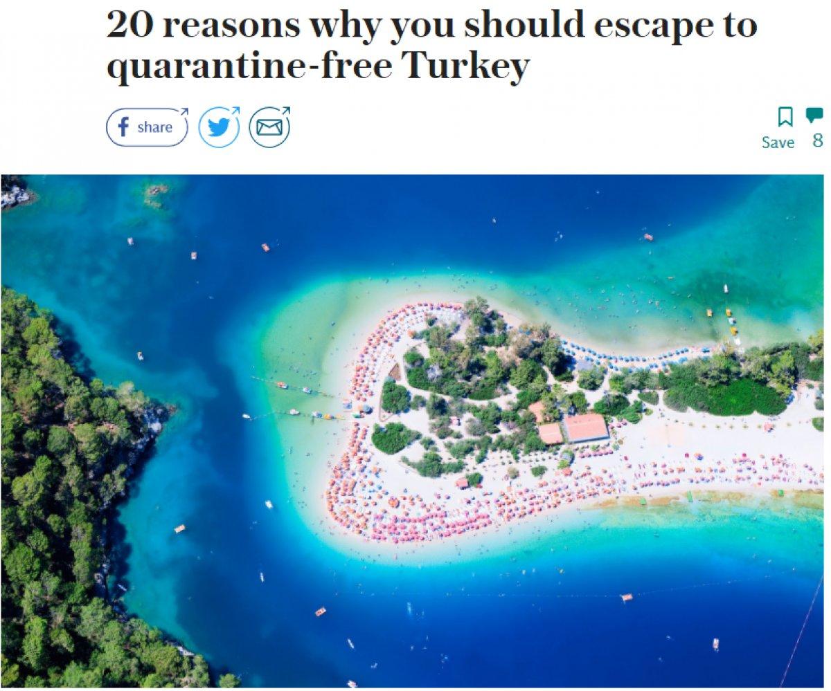 İngiliz basınından, tatilde Türkiye'ye gitmek için 20 sebep