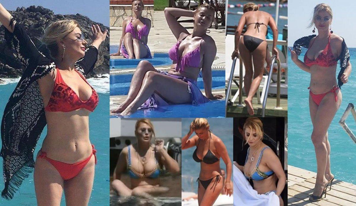 Songül Karlı, oğluna inat bikinili poz paylaşıyor