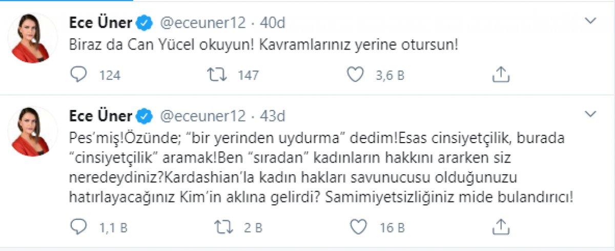 Ece Üner'den Deniz Çakır'a cevap