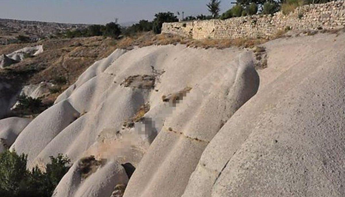 Kapadokya’da kayalar oyuldu, ‘butik otel’ olarak satışa sunuldu