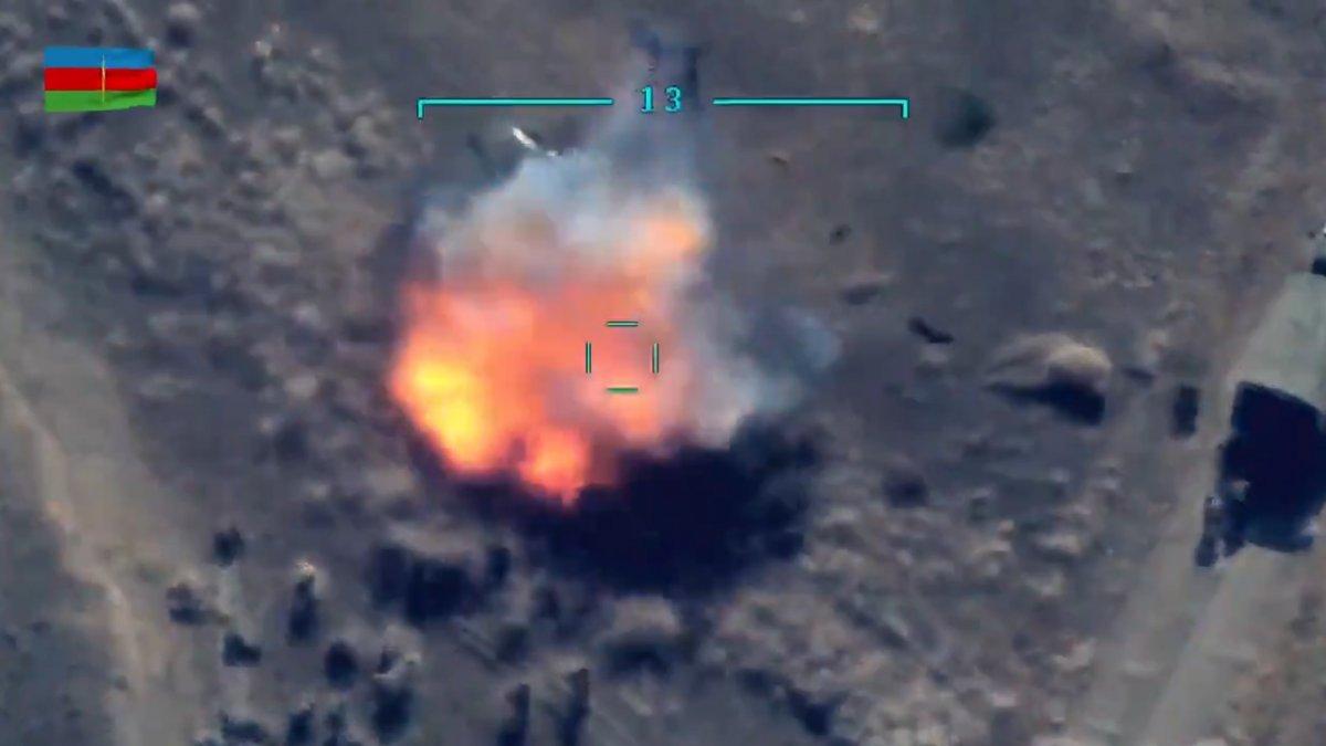 Azerbaycan ordusu, Ermenilerin destek birliğini vurdu