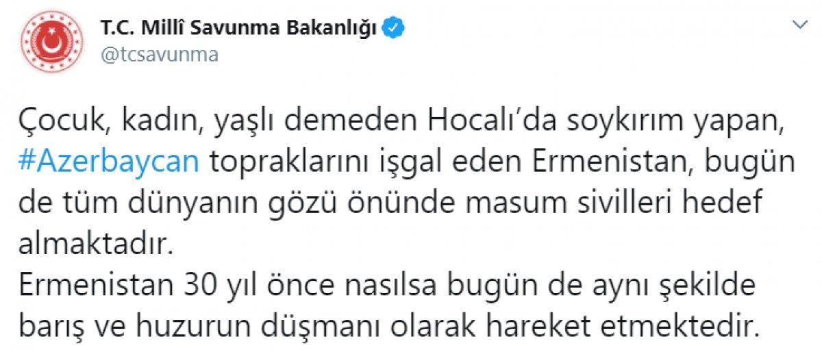 MSB'den Hocalı Katliamı paylaşımı