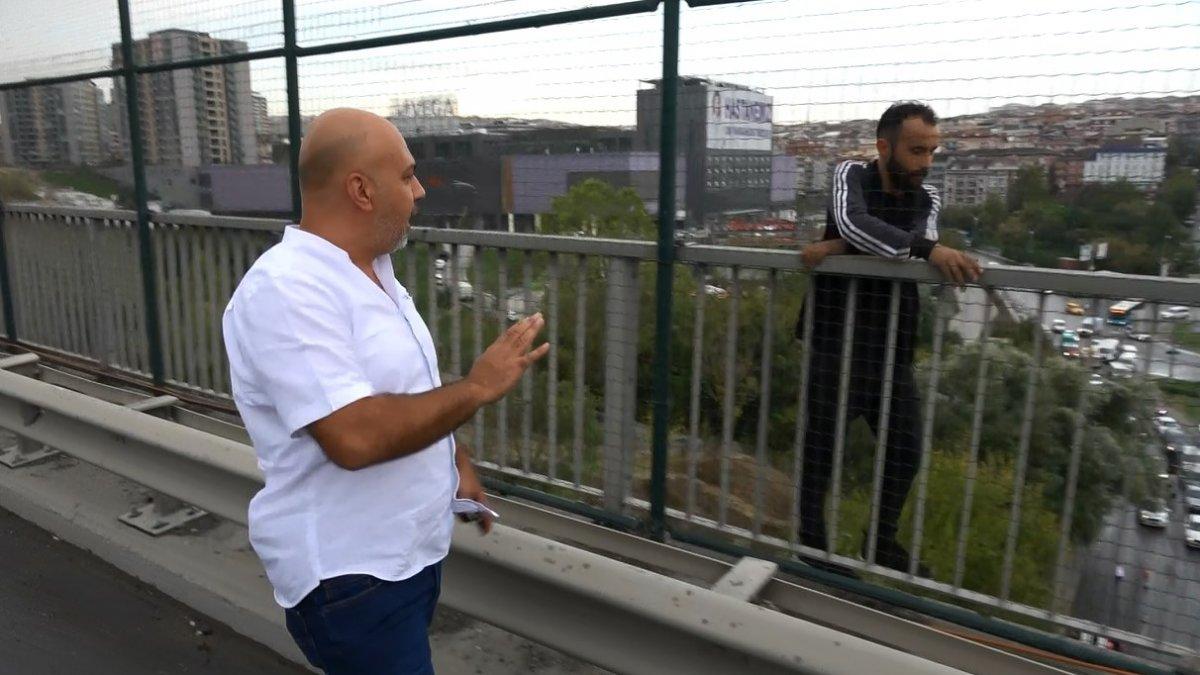 Sultangazi'de intihar girişimini görüntülemek için yarıştılar