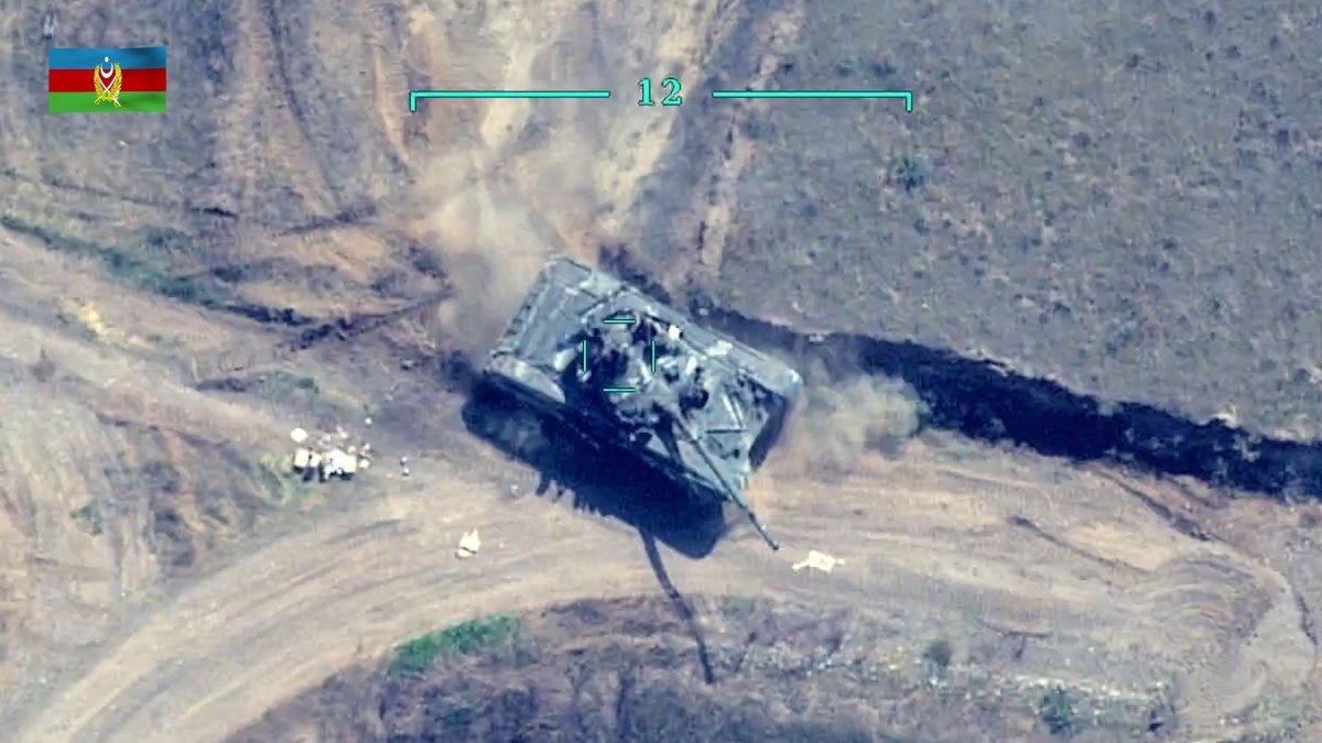 Azerbaycan, Ermenistan ordusuna ait 2 tankı daha vurdu