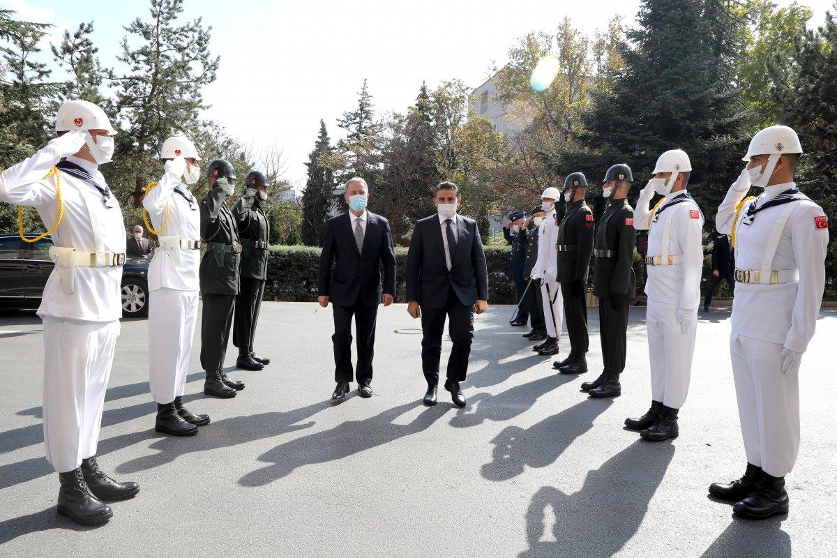 Bakan Hulusi Akar, Libyalı mevkidaşı Namroush ile görüştü