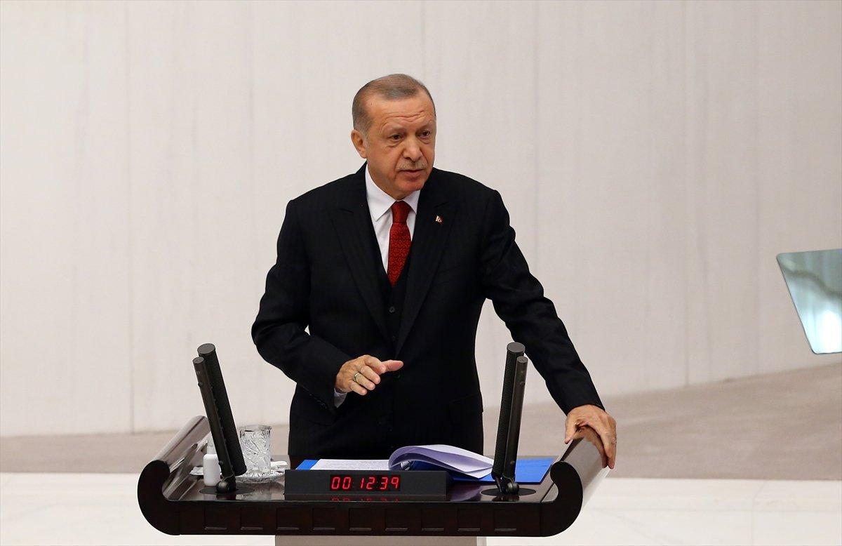 Cumhurbaşkanı Erdoğan, Meclis'te