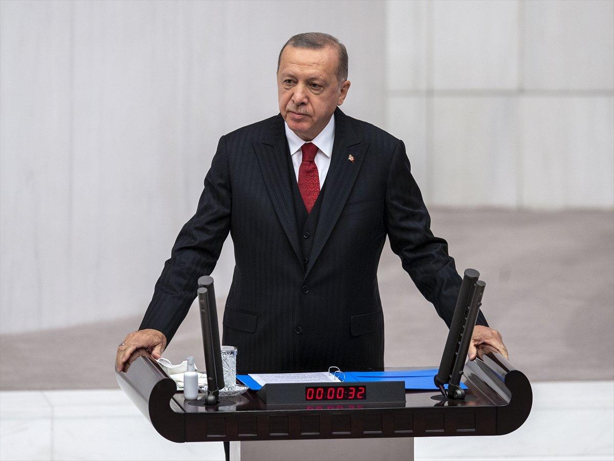 Cumhurbaşkanı Erdoğan, Meclis'te