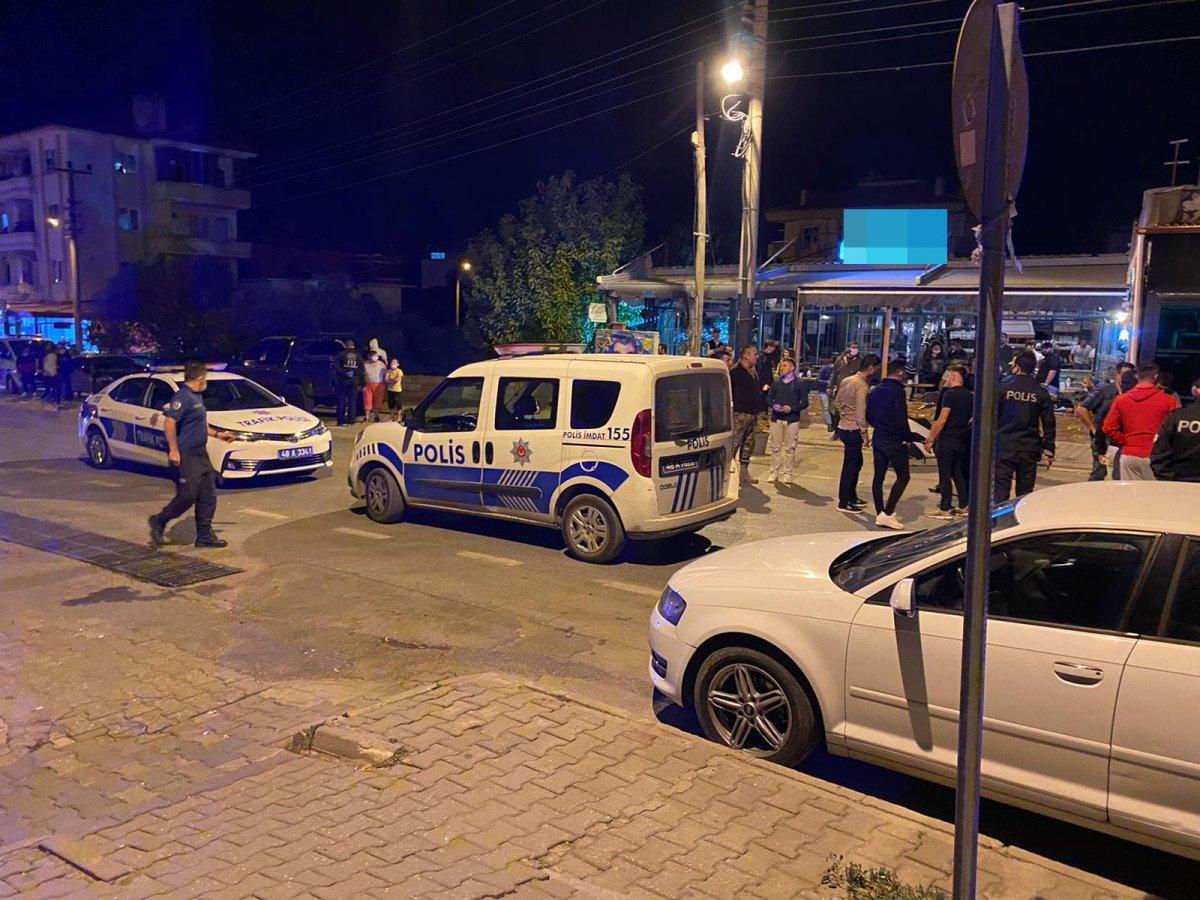Muğla'da eğlence mekanına alınmayan polis havaya ateş açtı