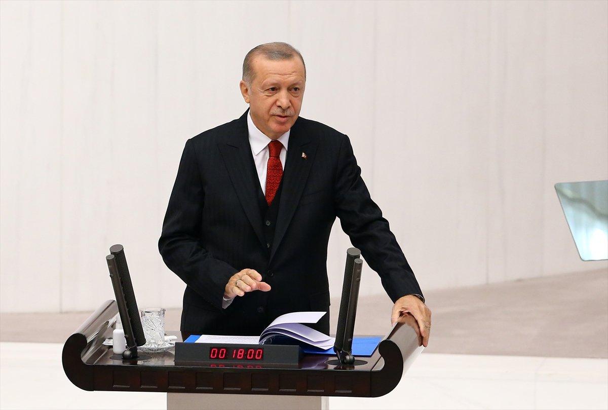 Cumhurbaşkanı Erdoğan, Meclis'te