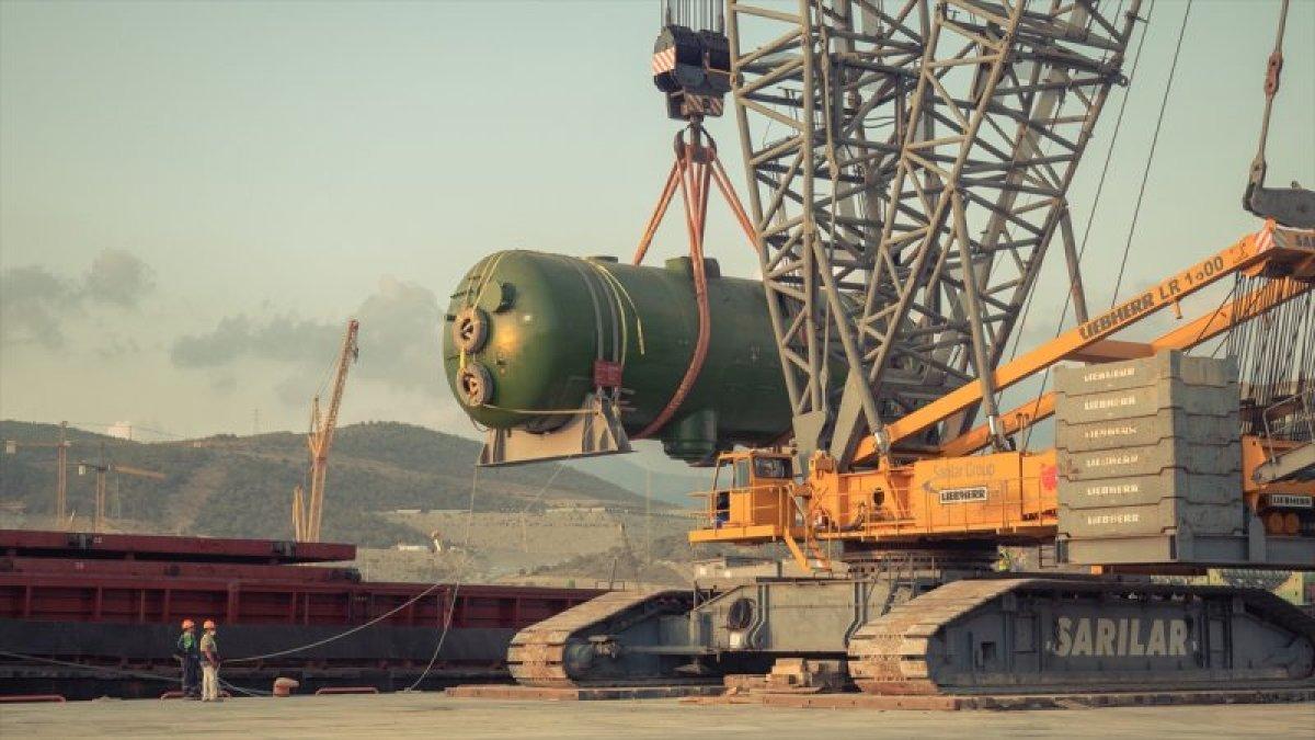 Akkuyu için üretilen 4 buhar jeneratörü Mersin'de