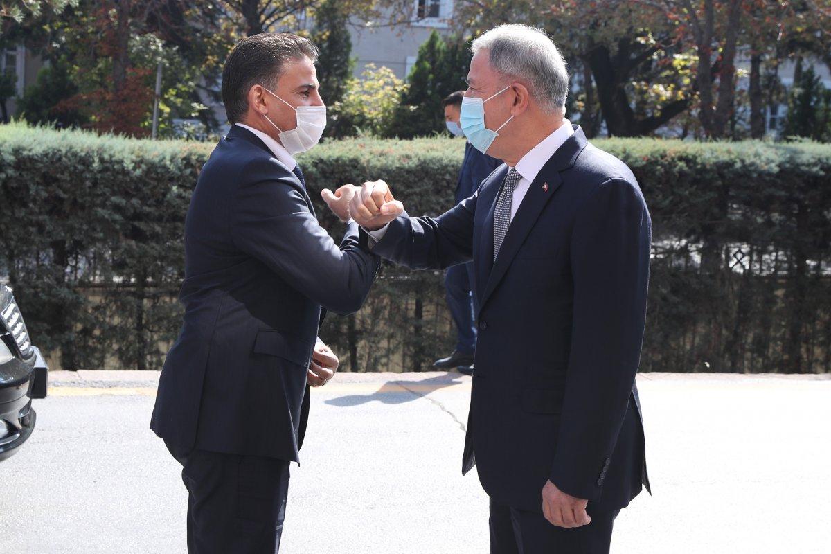 Bakan Hulusi Akar, Libyalı mevkidaşı Namroush ile görüştü