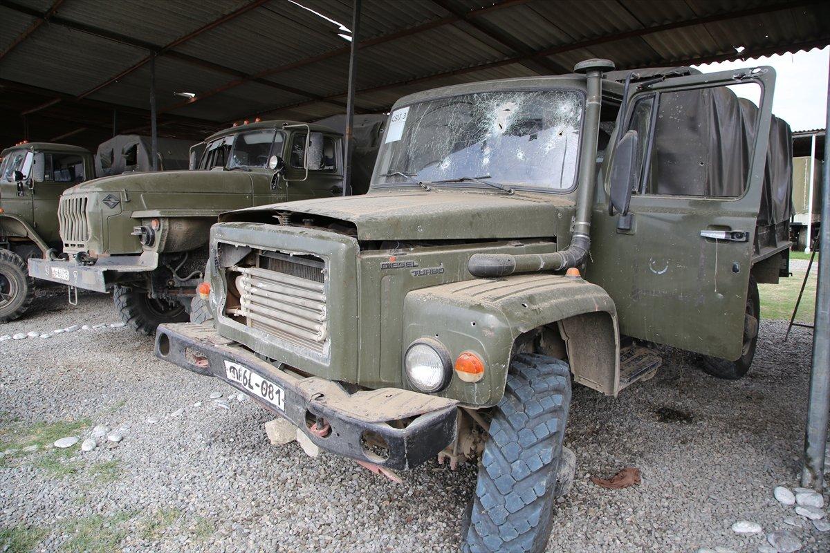 Ermenistan ordusundan ele geçirilen silah, mühimmat ve araçlar