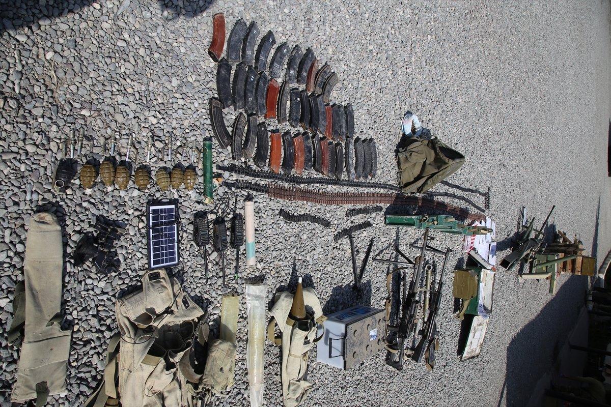 Ermenistan ordusundan ele geçirilen silah, mühimmat ve araçlar