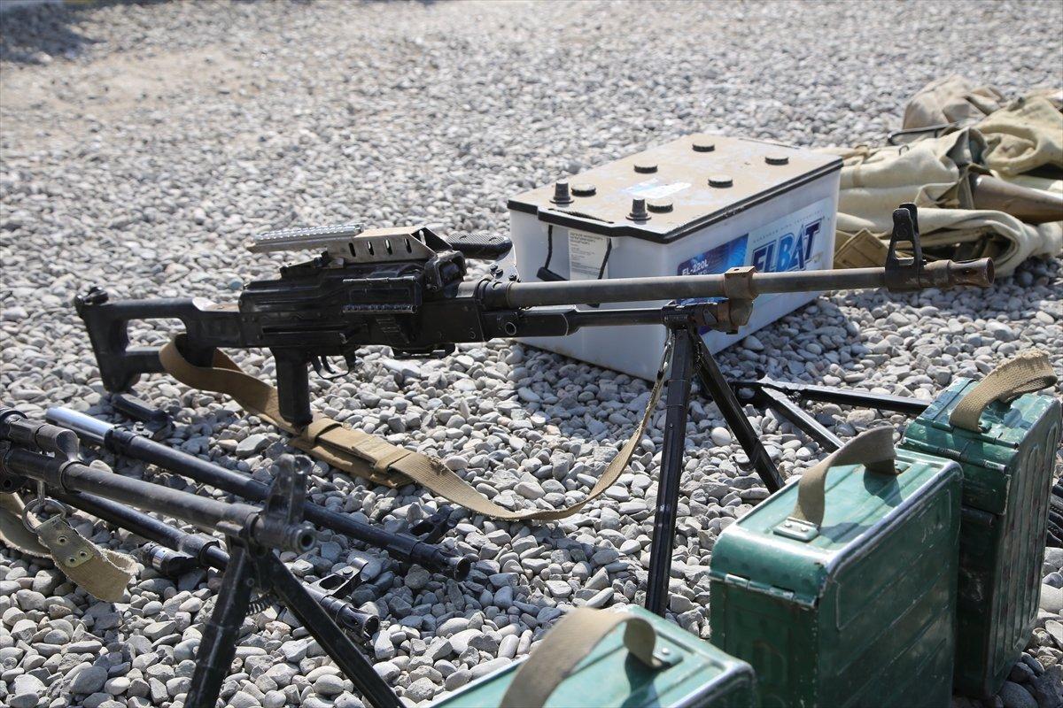 Ermenistan ordusundan ele geçirilen silah, mühimmat ve araçlar