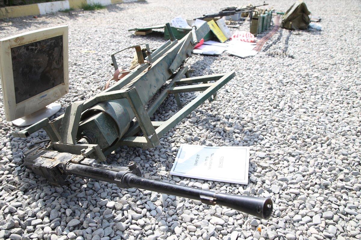 Ermenistan ordusundan ele geçirilen silah, mühimmat ve araçlar