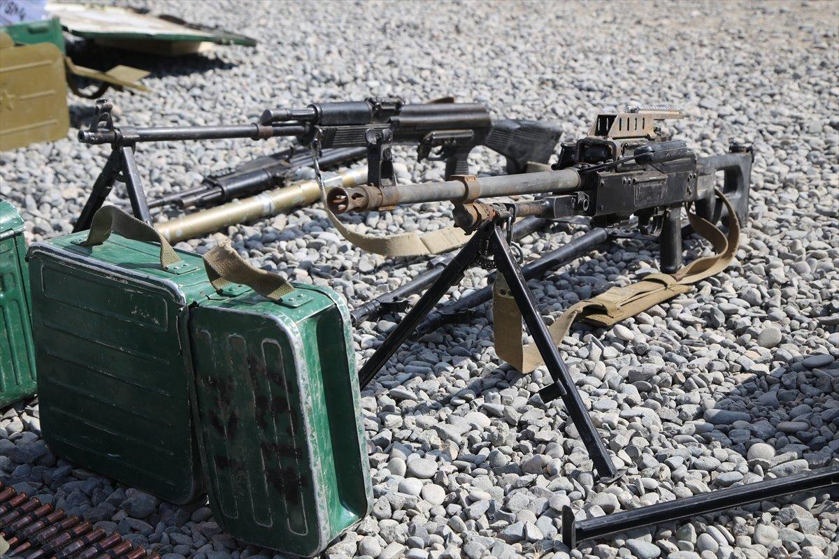 Ermenistan ordusundan ele geçirilen silah, mühimmat ve araçlar