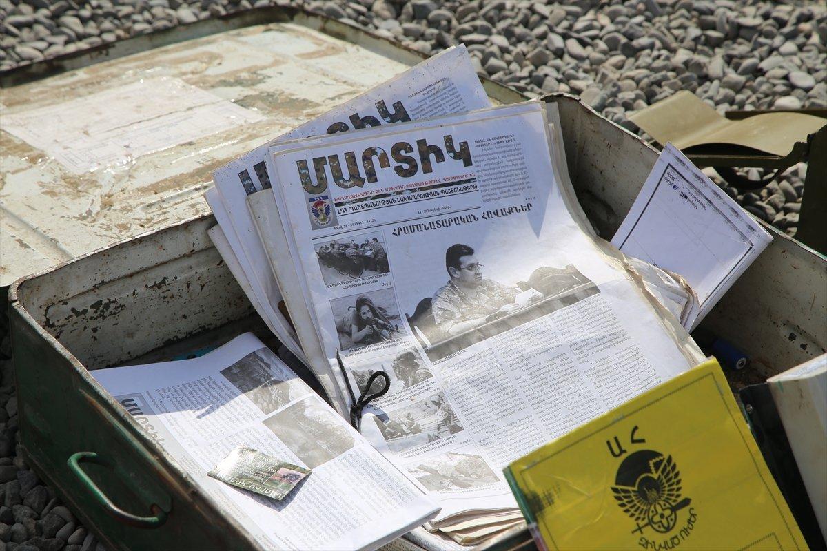 Ermenistan ordusundan ele geçirilen silah, mühimmat ve araçlar