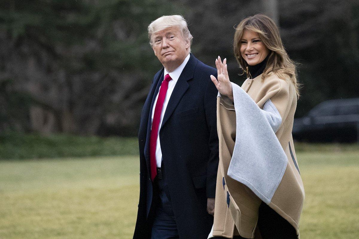 Trump'tan eşi Melania'ya korona desteği