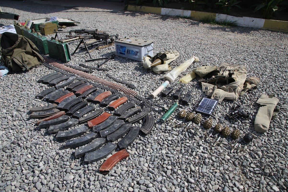 Ermenistan ordusundan ele geçirilen silah, mühimmat ve araçlar