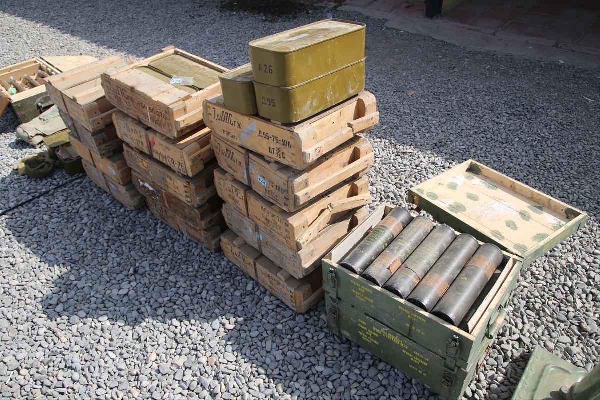 Ermenistan ordusundan ele geçirilen silah, mühimmat ve araçlar