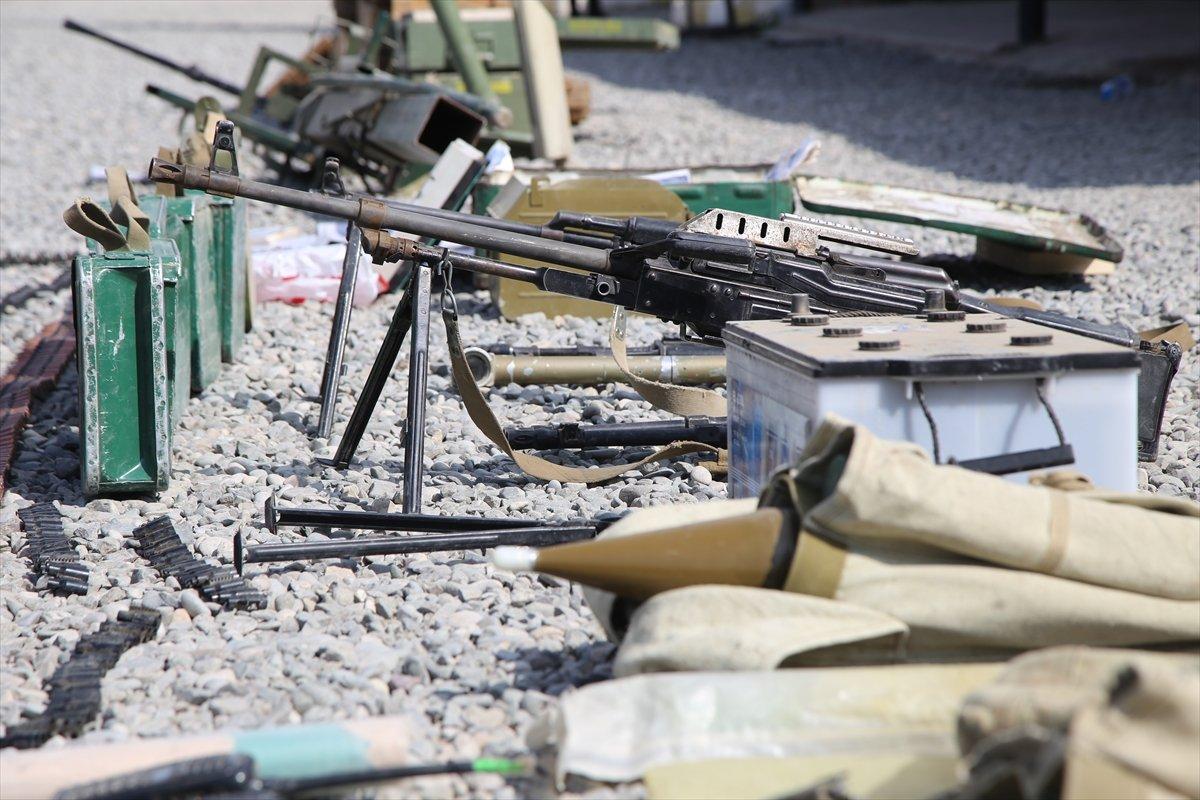 Ermenistan ordusundan ele geçirilen silah, mühimmat ve araçlar