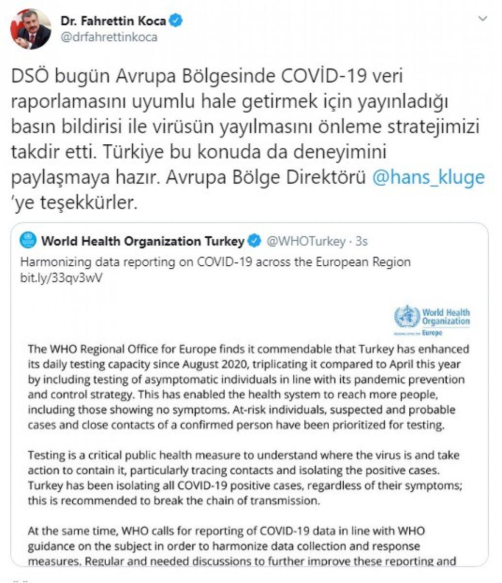 DSÖ Avrupa Ofisi'nden Türkiye'ye övgü