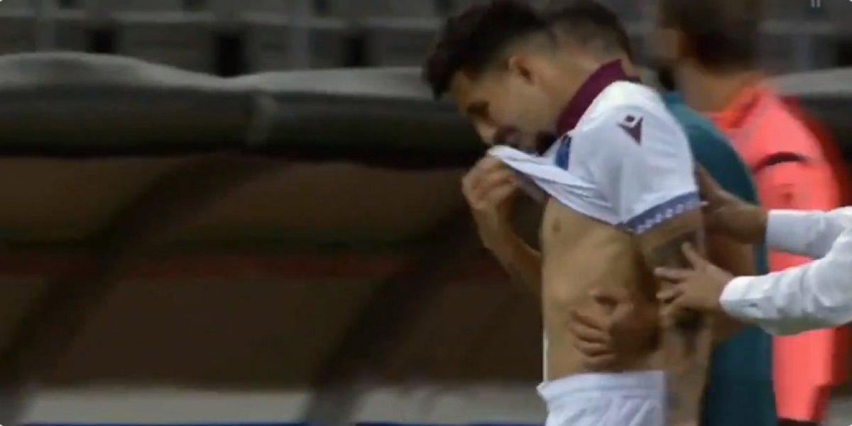 Yine kırmızı kart gören Flavio gözyaşlarını tutamadı