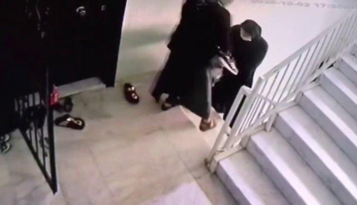 Aydın'da ayakkabı hırsızlığı kamerada