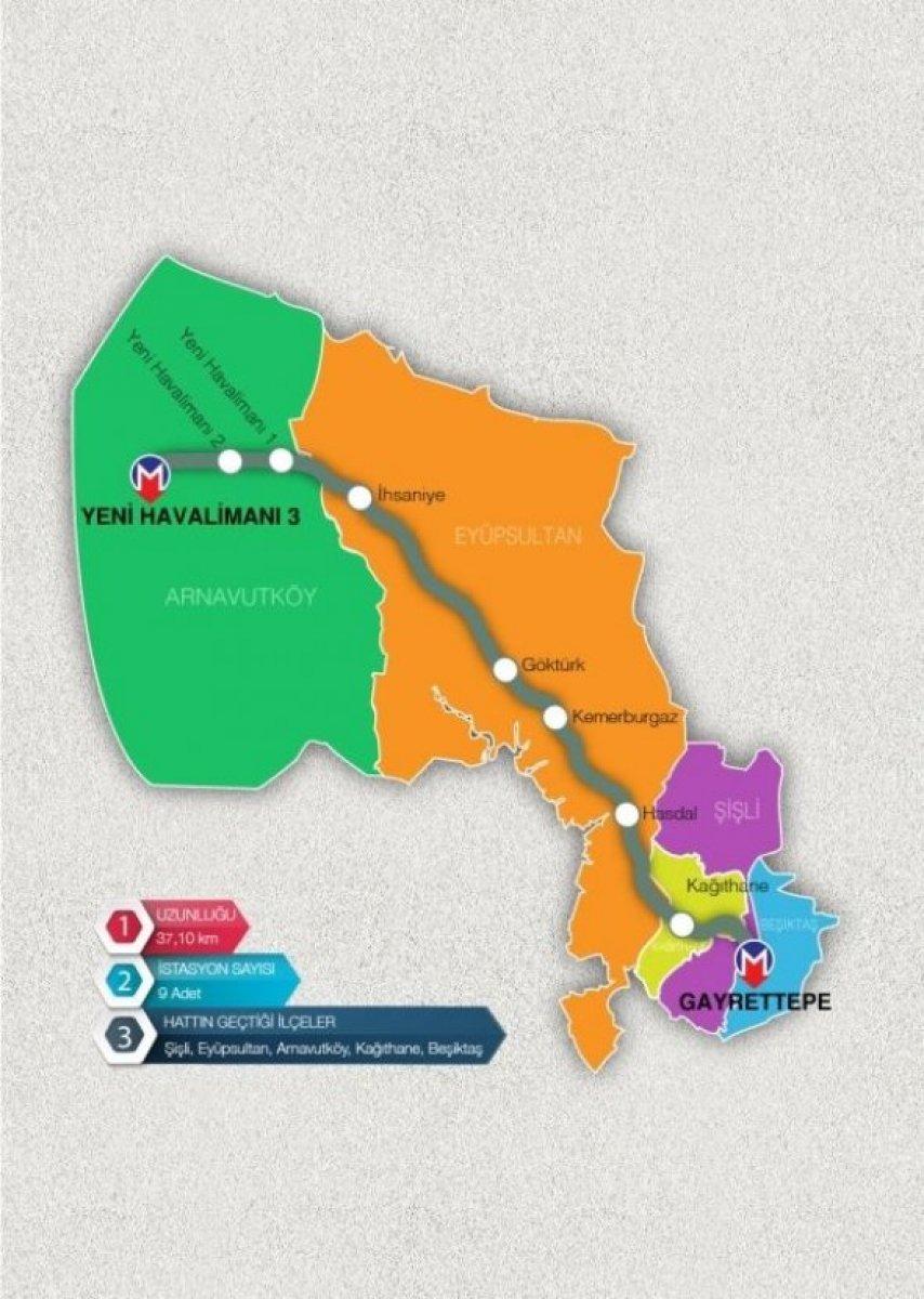 Kağıthane- Gayrettepe Havalimanı Metro Hattı'nda ilk sefer tarihi belli oldu