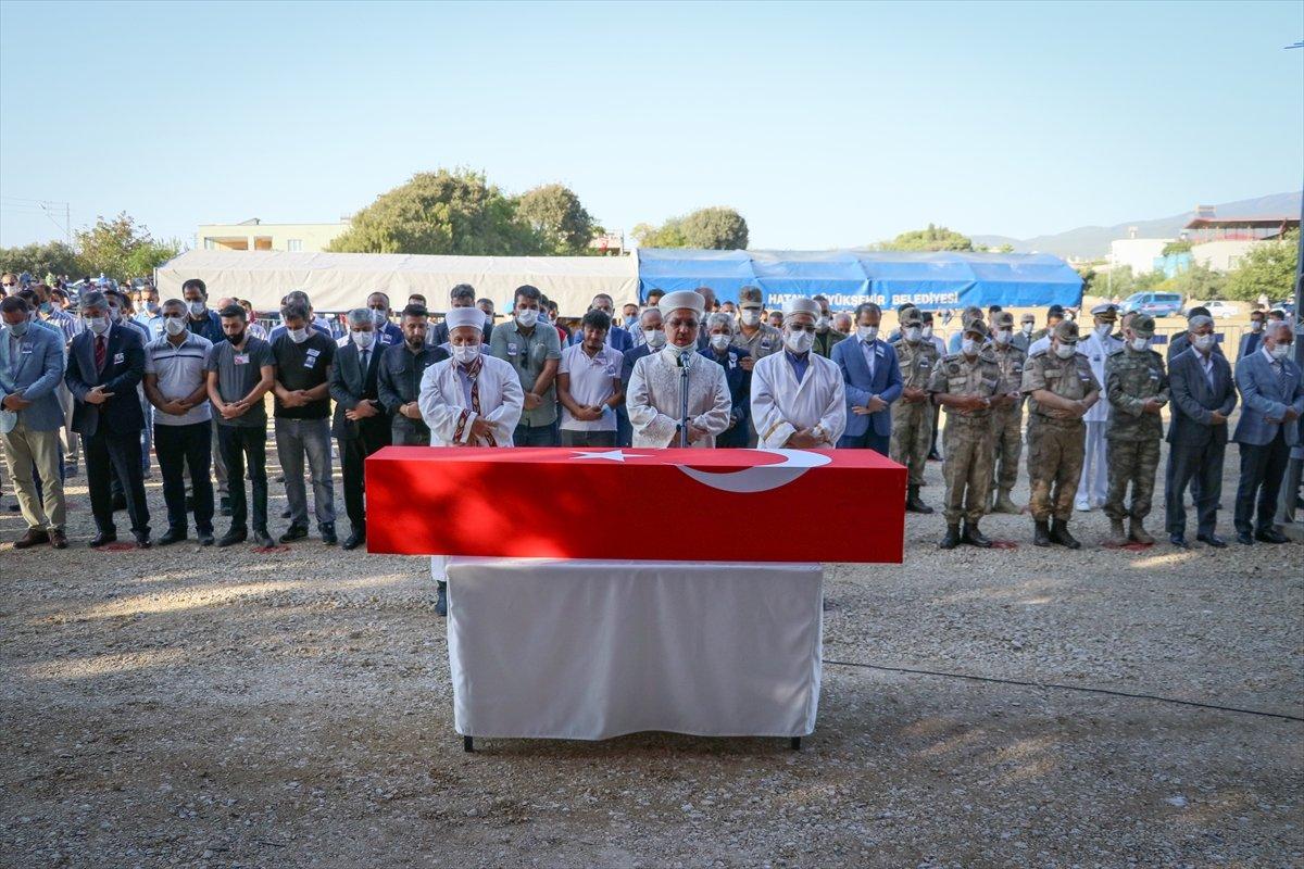 Hatay'da Şehit Jandarma Uzman Çavuş Hüseyin Yırtıcı, son yolculuğuna uğurlandı