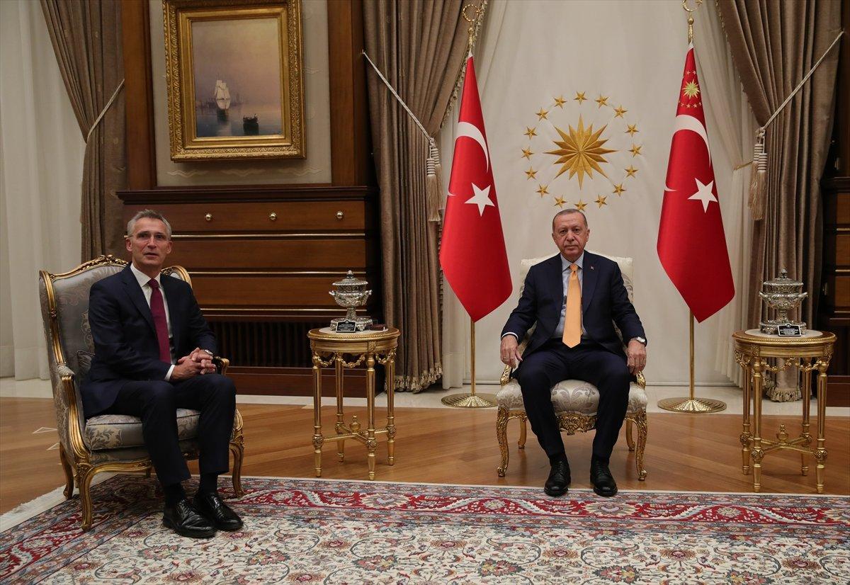 Cumhurbaşkanı Erdoğan, Stoltenberg'i kabul etti