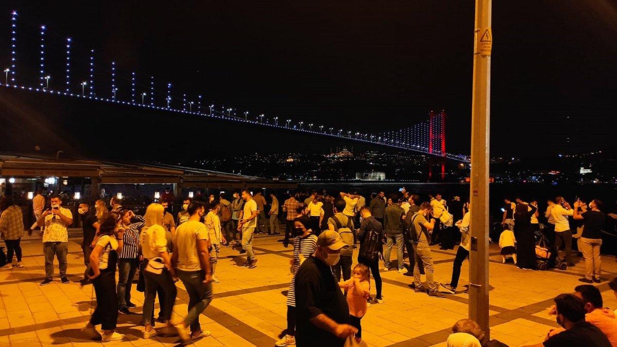 Taksim ve Ortaköy’de koronavirüs unutuldu