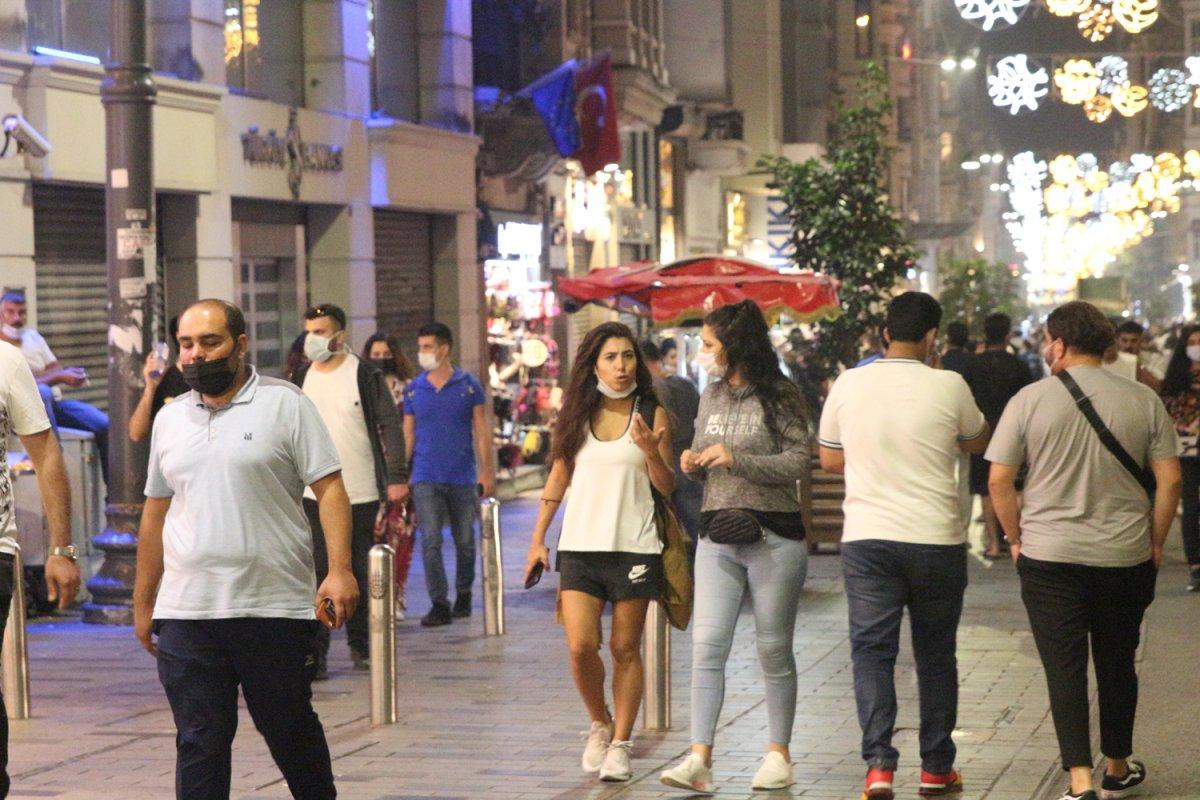 Taksim ve Ortaköy’de koronavirüs unutuldu
