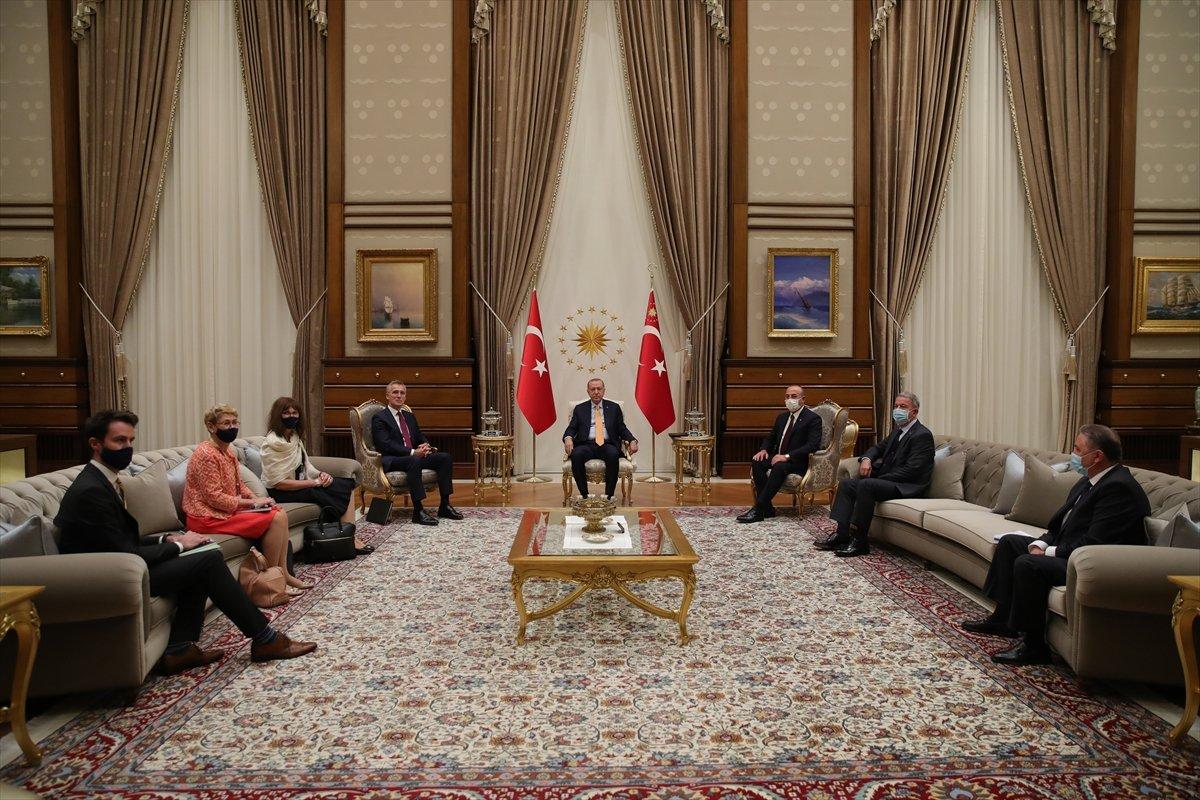 Cumhurbaşkanı Erdoğan, Stoltenberg'i kabul etti