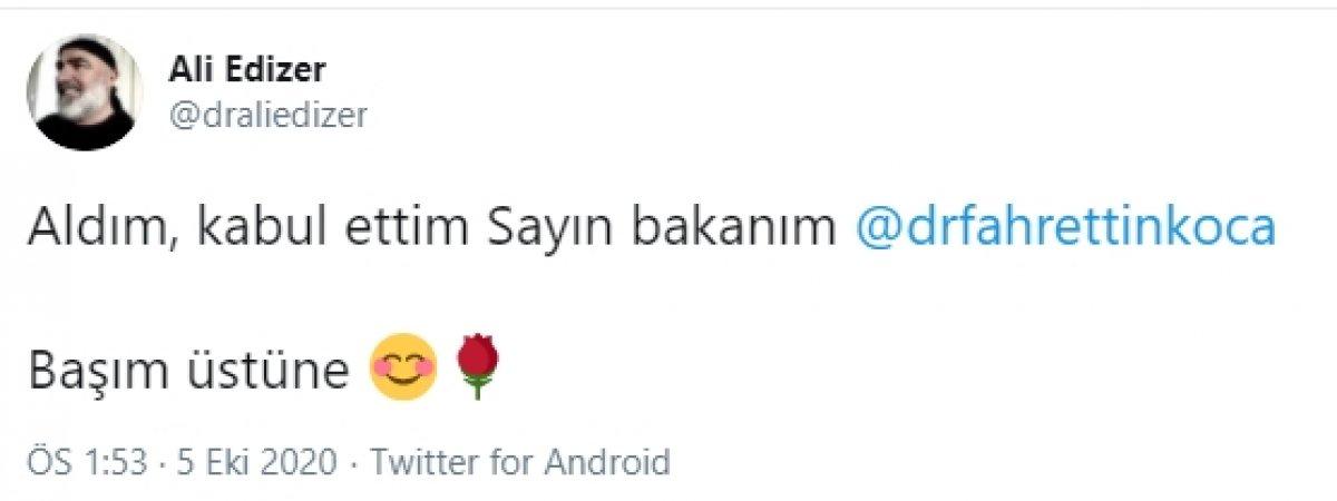 GATA Başhekim Yardımcısı Ali Edizer görevden alındı