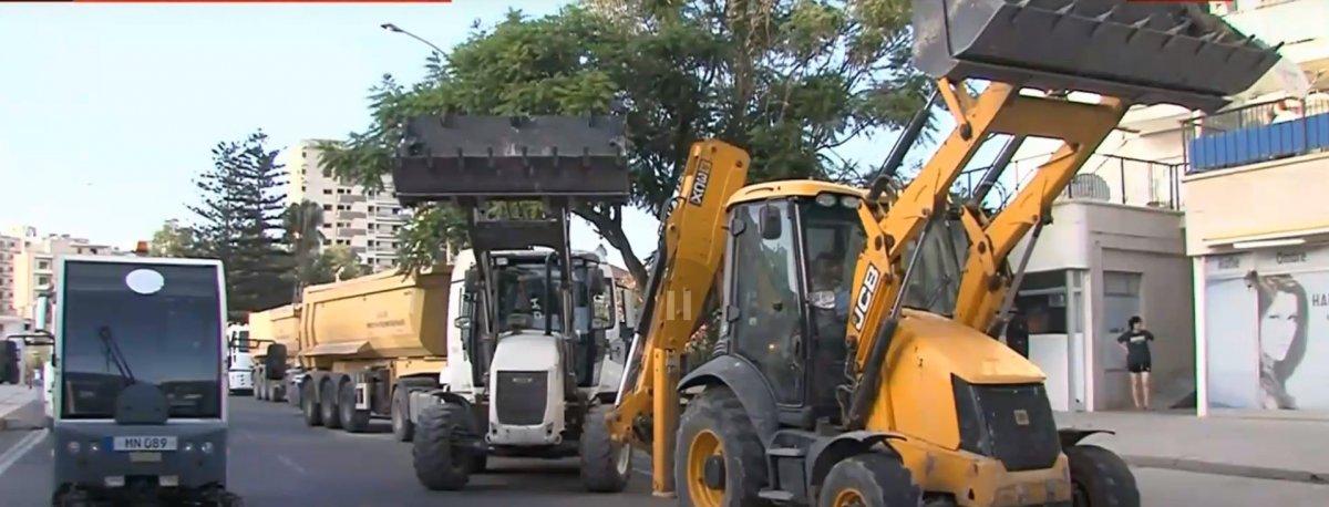 İş makineleri Kapalı Maraş'ta çalışmalara başlıyor