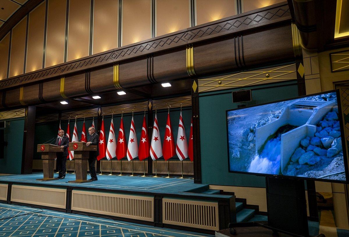 Cumhurbaşkanı Erdoğan, KKTC Su Hattı açılışında