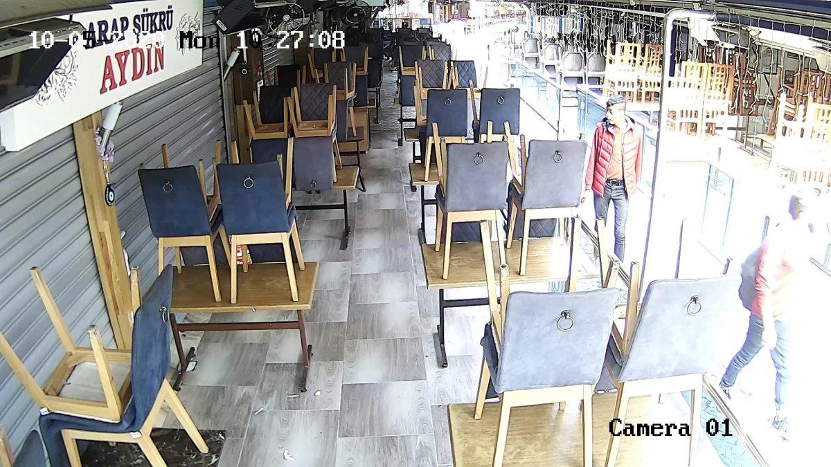 Bursa'da ayran çalan hırsızlar güvenlik kamerasına yakalandı