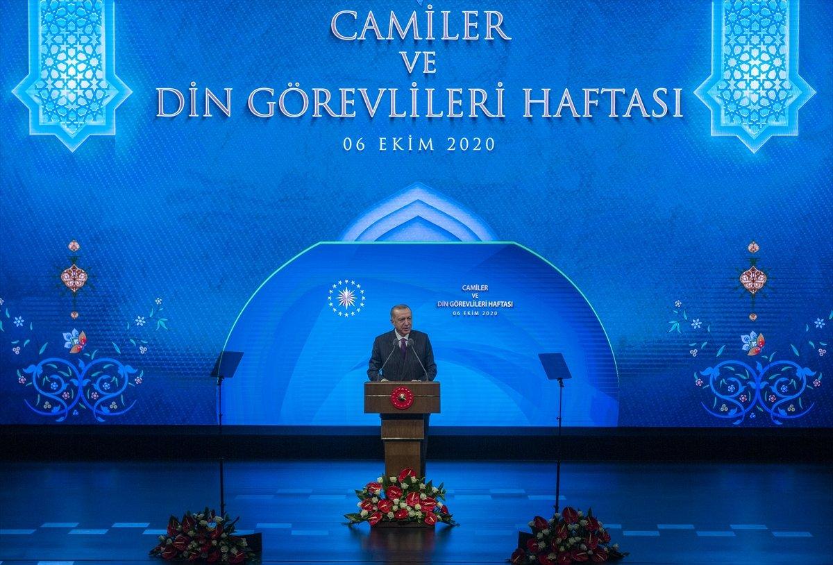 Cumhurbaşkanı Erdoğan, Camiler ve Din Görevlileri Haftası programında