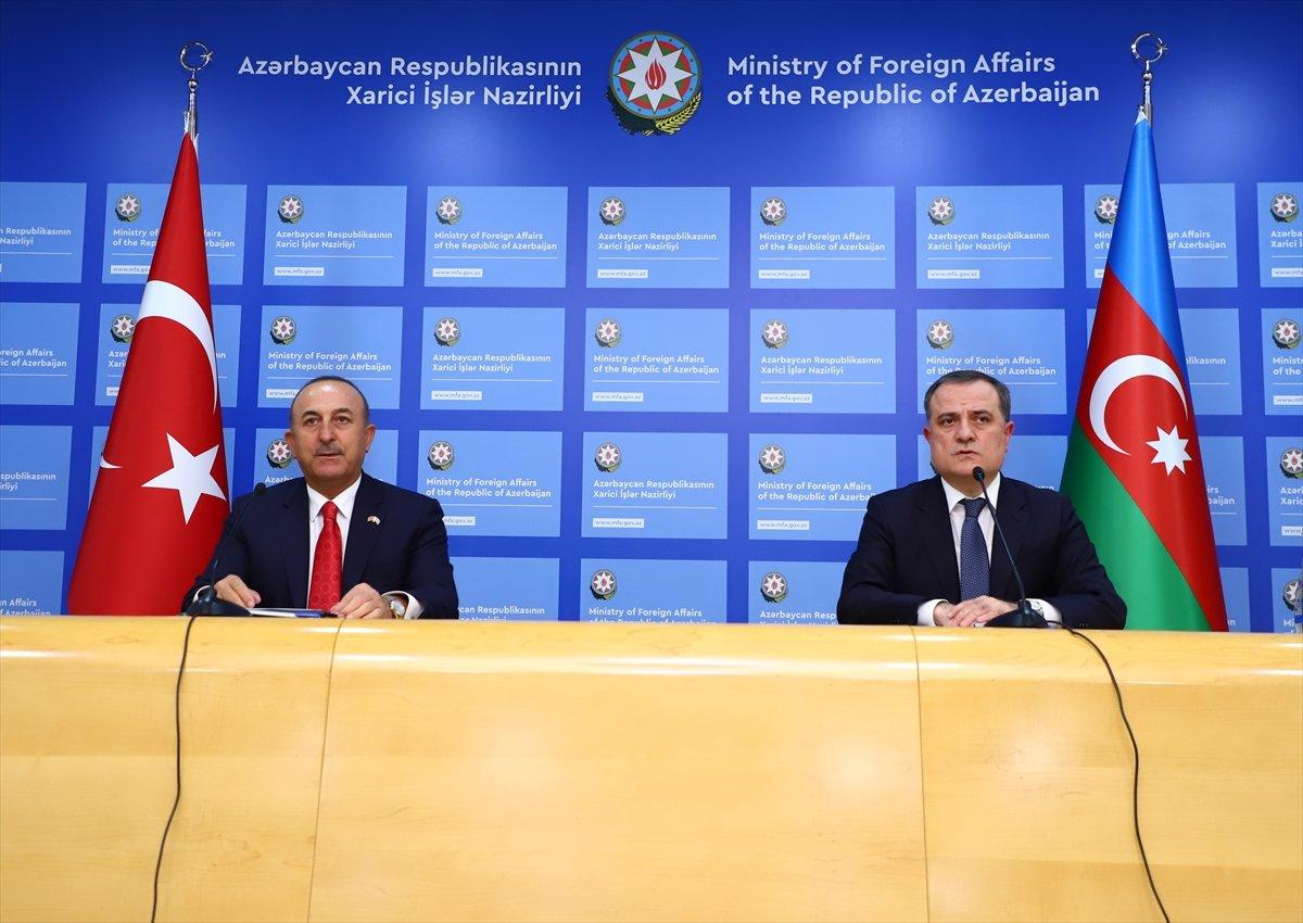 Mevlüt Çavuşoğlu ve Azerbaycan Dışişleri Bakanı'ndan ortak açıklama