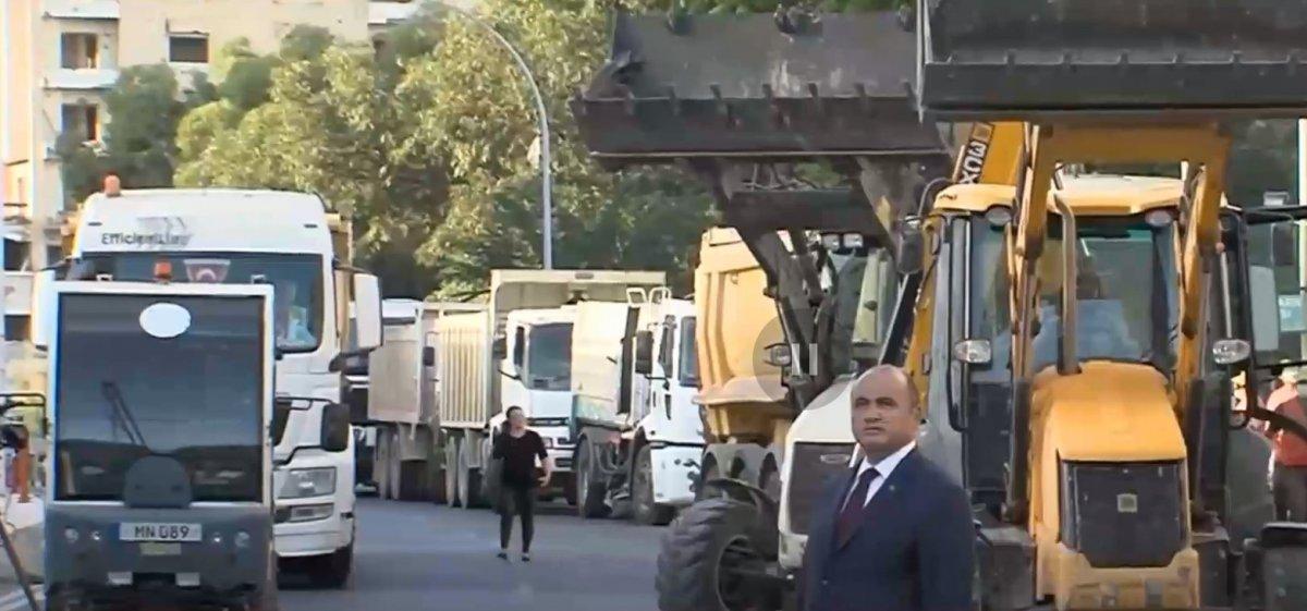 İş makineleri Kapalı Maraş'ta çalışmalara başlıyor