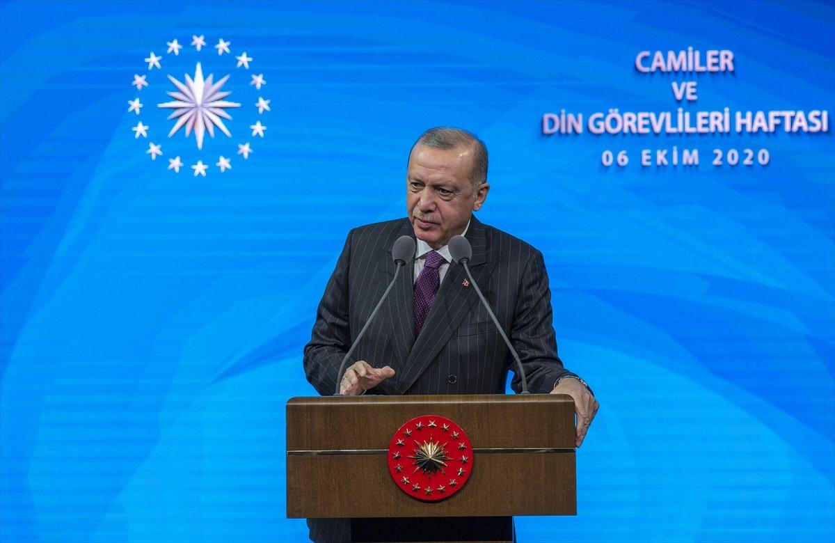 Cumhurbaşkanı Erdoğan, Camiler ve Din Görevlileri Haftası programında