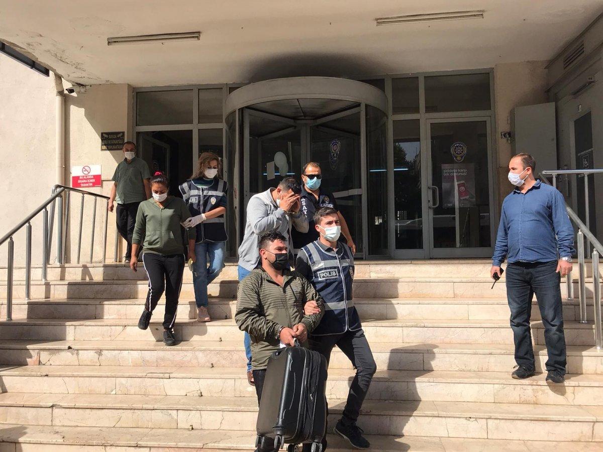 Kayseri’de polisten kaçan zanlı halıya sarılı halde gardıroptan çıktı