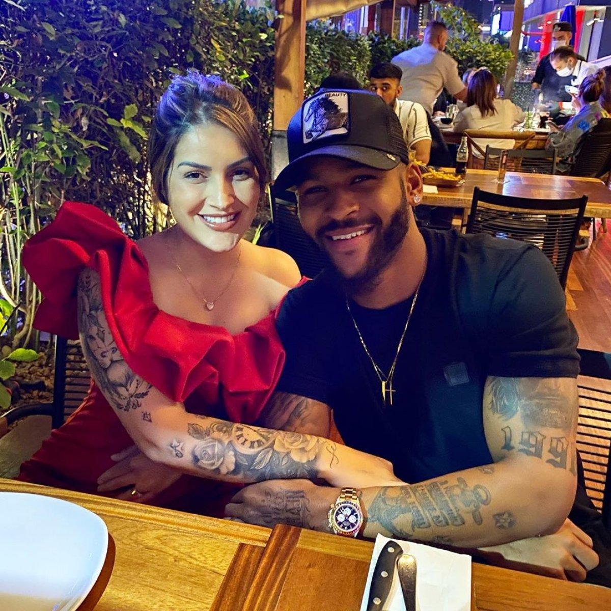 Marcao eşi Pan Teixeira'yla birlikte tatile çıktı