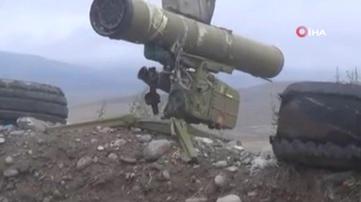 Azerbaycan, Ermenistan'a ait tank ve mühimmat ele geçirdi